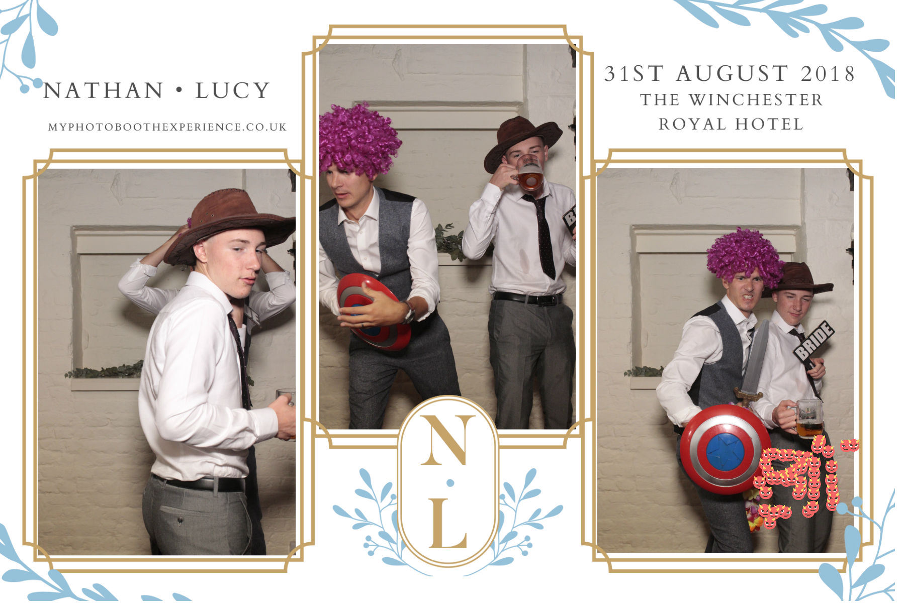 Nathan and Lucy’s wedding  | View more photos from the event at gallery.myphotoboothexperience.co.uk/u/MyPhotoBoothExperienceLtd/Nathan-and-Lucy’s-wedding